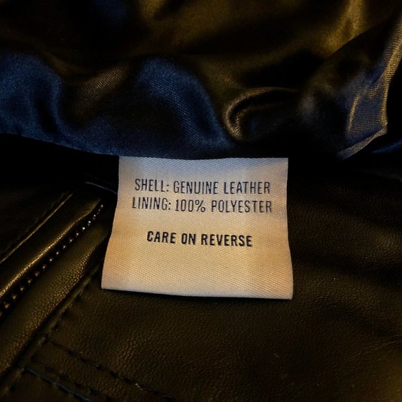 Wilsons Leather Black Moto Jacket - Picture 5 of 5